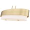 Z-Lite Counterpoint Linear Chandelier, 5-Light, 16 In.W x 42 In.L x 10.5 In.H, Modern Gold/White 495-42L-MGLD - alternate 5